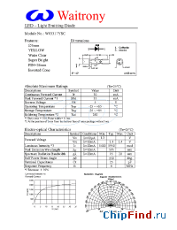 Datasheet W03317YSC manufacturer Waitrony