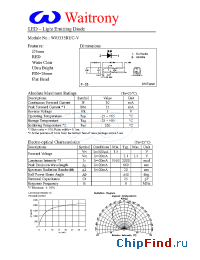 Datasheet W03335RUC-V manufacturer Waitrony