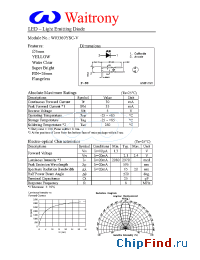 Datasheet W03360YSC-V manufacturer Waitrony