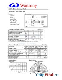Datasheet W03396RSC-LS manufacturer Waitrony