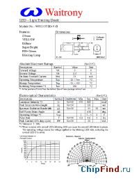 Datasheet W05310YSD-V-B manufacturer Waitrony