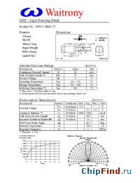 Datasheet W05315BSC-3T manufacturer Waitrony