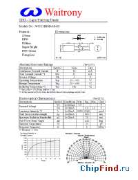 Datasheet W05338RSD-6S-D3 manufacturer Waitrony