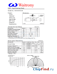 Datasheet W05338YSC-DI manufacturer Waitrony