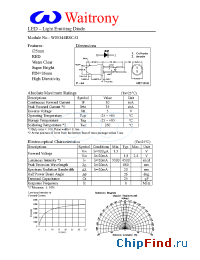 Datasheet W05344RSC-O manufacturer Waitrony