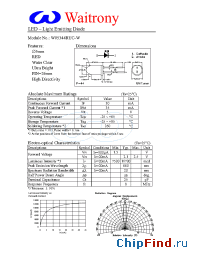Datasheet W05344RUC-W manufacturer Waitrony