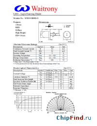 Datasheet W08350RHD-O manufacturer Waitrony