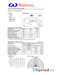 Datasheet W08350RSC-O manufacturer Waitrony