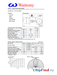 Datasheet W10351RUD manufacturer Waitrony
