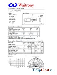 Datasheet W25339YSC manufacturer Waitrony