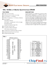 Datasheet EDI416S4030A-SI manufacturer WEDC