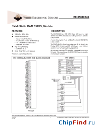 Datasheet EDI8F81024C100BSC manufacturer WEDC