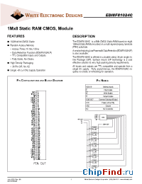 Datasheet EDI8F81024C-100C manufacturer WEDC