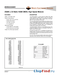 Datasheet EDI8G322048C-MM manufacturer WEDC