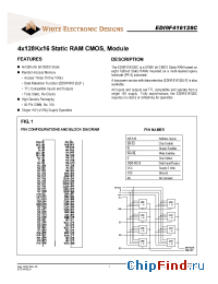 Datasheet EDI9F416128C-85 manufacturer WEDC