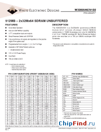 Datasheet W3DG6463V-D2 manufacturer WEDC