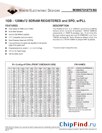Datasheet W3DG72127V75D2 manufacturer WEDC