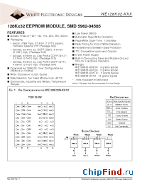 Datasheet WE128K32-XG1TX manufacturer WEDC