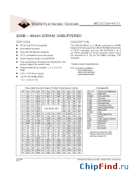 Datasheet WED3DG644V100D1I-M manufacturer WEDC