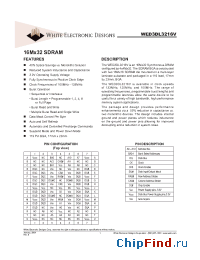 Datasheet WED3DL3216V8BI manufacturer WEDC