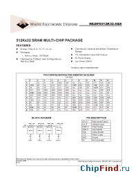 Datasheet WEDPS512K32-17BM manufacturer WEDC
