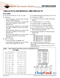Datasheet WF128K32-XG2UX5 manufacturer WEDC