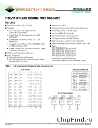 Datasheet WF512K32F-120G1UI5A manufacturer WEDC