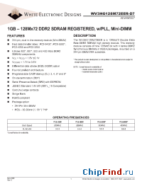 Datasheet WV3HG128M72EER534D7MG manufacturer WEDC