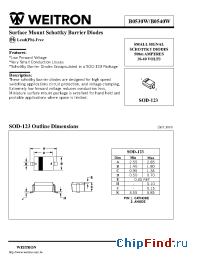 Datasheet B0530W manufacturer Weitron