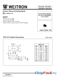 Datasheet BAV70W manufacturer Weitron