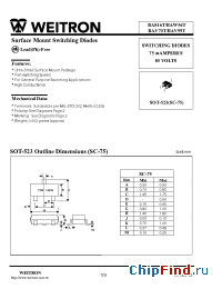 Datasheet BAW56T manufacturer Weitron