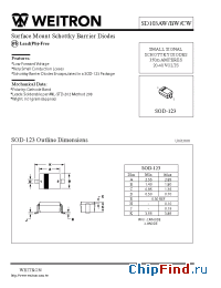 Datasheet SD103AW manufacturer Weitron