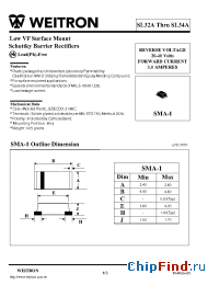 Datasheet SL32A manufacturer Weitron