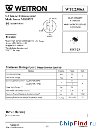 Datasheet WTC2306A manufacturer Weitron