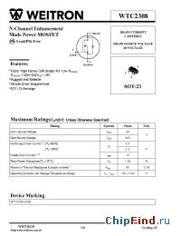 Datasheet WTC2308 manufacturer Weitron