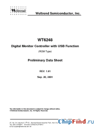 Datasheet WT6248-N42 manufacturer Weltrend
