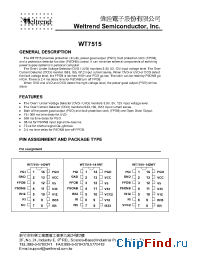 Datasheet WT7515 manufacturer Weltrend