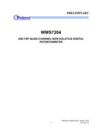 Datasheet WMS7204 manufacturer Winbond