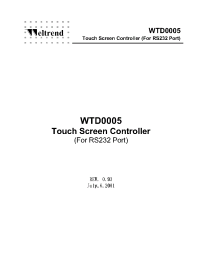 Datasheet WTD0005 manufacturer Winbond