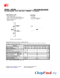 Datasheet 1N5398 manufacturer Wing Shing