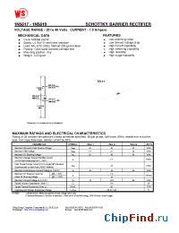 Datasheet 1N5818 manufacturer Wing Shing