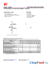 Datasheet FR101 manufacturer Wing Shing