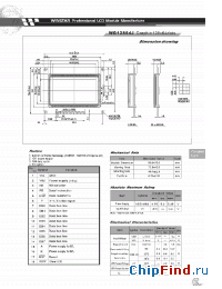 Datasheet WG12864J manufacturer Winstar