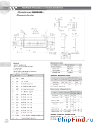 Datasheet WH1602C manufacturer Winstar