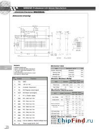 Datasheet WH2004A manufacturer Winstar