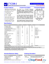 Datasheet CV210-1PCB75 manufacturer WJ