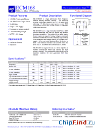 Datasheet ECM168 manufacturer WJ