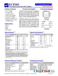 Datasheet ECP103 manufacturer WJ