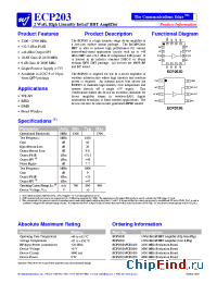 Datasheet ECP203G-PCB2450 manufacturer WJ