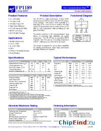 Datasheet FP1189-PCB-1900 manufacturer WJ
